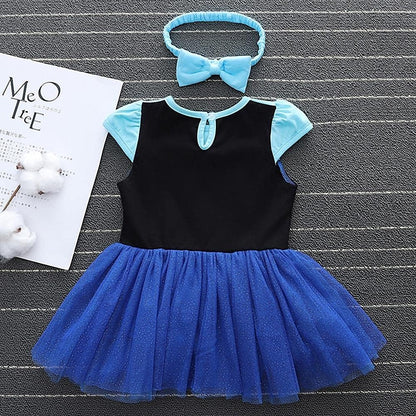 Dressy Daisy Infant Baby Girl Princess Dress Costume Romper Tulle Tutu Fancy Birthday Halloween Bodysuit Outfit with Headband