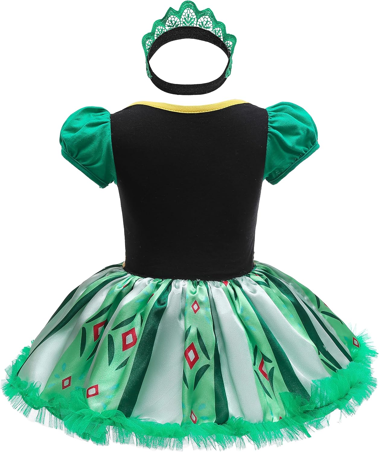 Dressy Daisy Infant Baby Girl Princess Dress Costume Romper Tulle Tutu Fancy Birthday Halloween Bodysuit Outfit with Headband