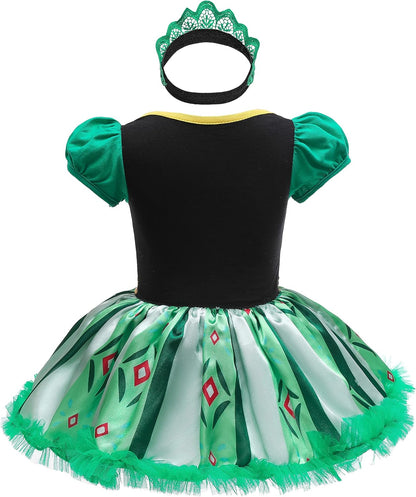 Dressy Daisy Infant Baby Girl Princess Dress Costume Romper Tulle Tutu Fancy Birthday Halloween Bodysuit Outfit with Headband