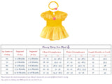 FC268 - Baby Girl Princess Romper Costumes Onesie Dress Bodysuit with Headband