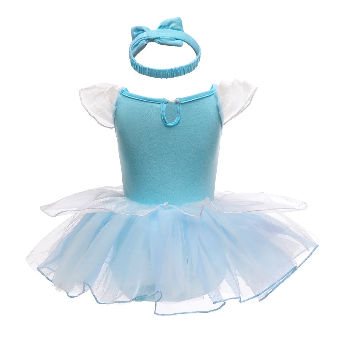 FC299 - Baby Girl Princess Romper Costumes Onesie Dress Bodysuit with Headband