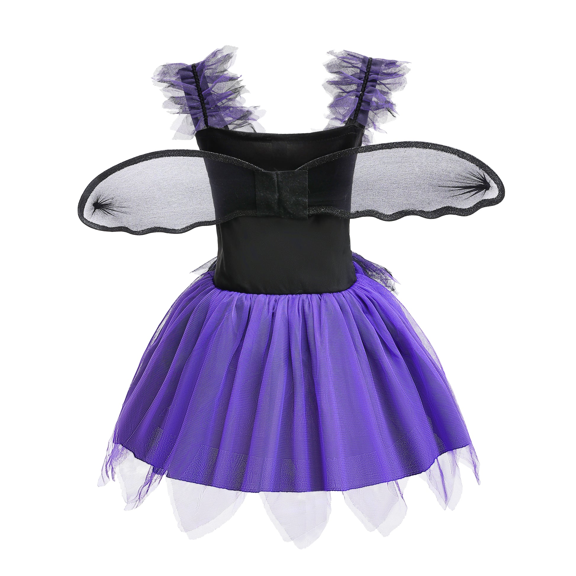 black and purple witch dress Kate Halloween Black and Purple Witch Children's Dress Set, Custom size(please contact us)