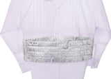 ST028A Baby Boys' 5 Pcs Set Jacquard Cummerbund Formal Tuxedo Suits With Tail Size 9 Months - 3