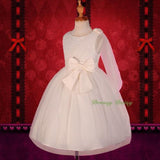 FG275 Girls' Beaded Satin Tulle Wedding Flower Girl Pageant Party Dresses Size 18 Months - 8