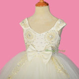 FG311 Girls' Beaded Embroidery Sequins Pageant Party Flower Girl Dresses Size 18 Months - 7