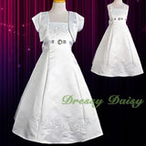 FG018J Girls' Embroideries Special Occasion Communion Dresses Pageant 2-12