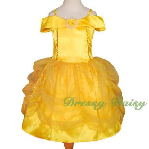FC017 Girl Disney Belle Princess Halloween Costume Party Fancy Dress U Dressy Daisy FC017 Girl Disney Belle Princess Halloween Costume Party Fancy Dress U Dressy Daisy