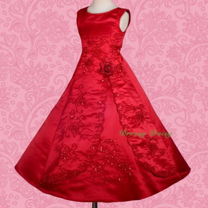 FG134J Beaded Embroideries Communion Special Occasion  Flower Girl Dresses Size 2-11