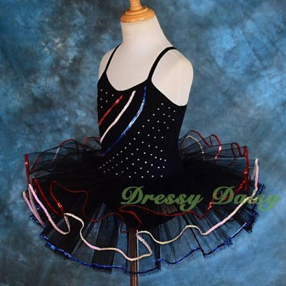 BA034 Ballet Tutu Girl Dance Costume Pageant Fairy Dress Up W/ Arm Mitts Size 2T-8