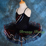 BA034 Ballet Tutu Girl Dance Costume Pageant Fairy Dress Up W/ Arm Mitts Size 2T-8