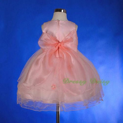 FG220B Tulle Flower Girl Dresses Build-in Petticoat Party Pageant Dress Size 18 Months - 7