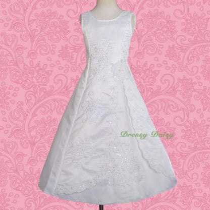 FG134J Beaded Embroideries Communion Special Occasion  Flower Girl Dresses Size 2-11