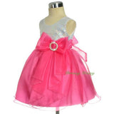 FG316 Girls' Sequined Wedding Flower Girl Formal Occasion Party Dress Up Size 12 Months - 4
