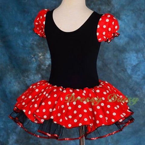 FC028 Minnie Mouse Dance Costume Fancy Dresses Headband Party