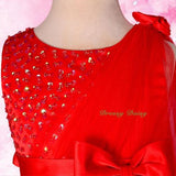 FG275 Girls' Beaded Satin Tulle Wedding Flower Girl Pageant Party Dresses Size 18 Months - 8