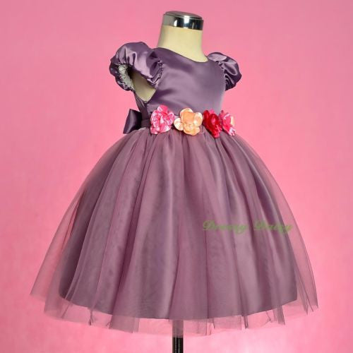 FG327 Baby Girls' Tulle Flower Girl Dresses Pageant Party Birthday Dress Size 9 Months - 4