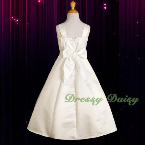 FG018J Girls' Embroideries Special Occasion Communion Dresses Pageant 2-12