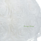 FG306 Ribbon Bow Rosette Pattern Skirt Wedding Flower Girl Dress Party Size 18 Months - 6