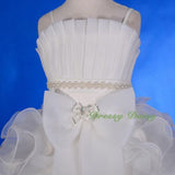FG230 Girls' Pearls Flower Girl Communion Dresses Pageant Occasion Dress Size 2-12