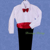 ST001A Boys' 5 Pcs Set Tail Formal Tuxedo Suits Christening Outfit Pageboy Size 9 Months - 8