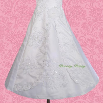 FG134J Beaded Embroideries Communion Special Occasion  Flower Girl Dresses Size 2-11