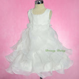 FG325 Ruffles Rosettes Flower Girl Dress Birthday Party Occasion Dress Size 12 Months - 5