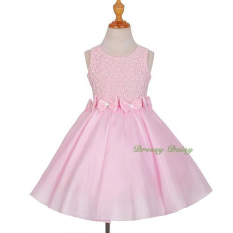 FG282 Sweet Princess Floral Embroideries Flower Girl Wedding Party Dress Size 2-10