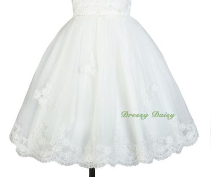 FG307 Sequined Embroidery Flower Girl Dresses Communion Occasion Dress Size 3-11