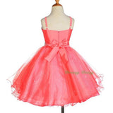 FG304 Girls' Sequin Diamond Party Pageant Dresses Flower Girl Tulle Dress Size 2-9