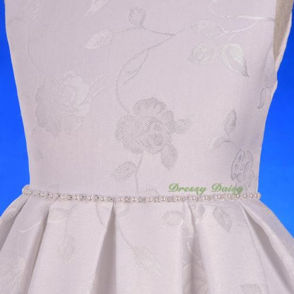 FG335 Floral Jacquard Party Wedding Flower Girl Formal Occasion Dress Size 4-11