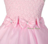 FG282 Sweet Princess Floral Embroideries Flower Girl Wedding Party Dress Size 2-10
