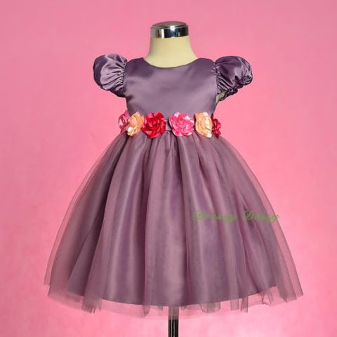 FG327 Baby Girls' Tulle Flower Girl Dresses Pageant Party Birthday Dress Size 9 Months - 4