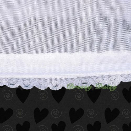PC001 1-Hoop 2 Tiers Crinoline Petticoat Slip Underskirt For Dress