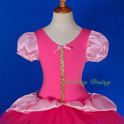 BA051 Sequin Fairy Costume Fancy Dress + Headband Ballet Tutu Dancewear Size 2T-8
