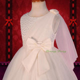 FG275 Girls' Beaded Satin Tulle Wedding Flower Girl Pageant Party Dresses Size 18 Months - 8