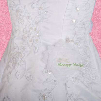 FG134J Beaded Embroideries Communion Special Occasion  Flower Girl Dresses Size 2-11