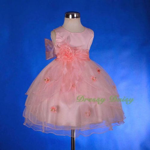 FG220B Tulle Flower Girl Dresses Build-in Petticoat Party Pageant Dress Size 18 Months - 7