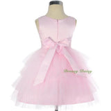FG292 Baby Girls Beads Tulle Tiered flower Girl  Pageant Birthday Dresses Size 6 Months - 3