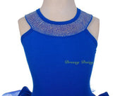 BA054 Rhinestone Girl Halter Ballet Tutu Dance Fairy Costume Pageant Kid Size 3T-8
