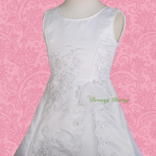 FG134J Beaded Embroideries Communion Special Occasion  Flower Girl Dresses Size 2-11