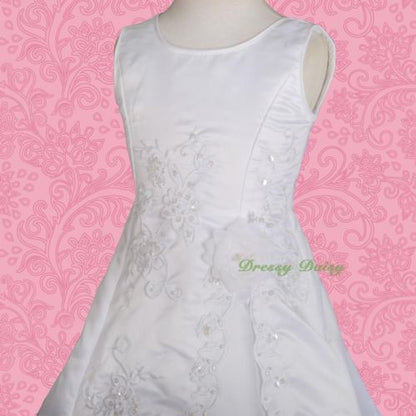 FG134J Beaded Embroideries Communion Special Occasion  Flower Girl Dresses Size 2-11