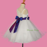 FG281 Girls Rosettes One Shoulder Flower Girl Dresses Party Pageant Dress Size 2-9