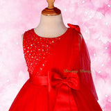 FG275 Girls' Beaded Satin Tulle Wedding Flower Girl Pageant Party Dresses Size 18 Months - 8