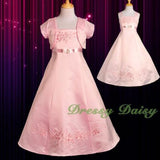 FG018J Girls' Embroideries Special Occasion Communion Dresses Pageant 2-12