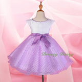 FG243 Girls' Polka Dot Pattern Tulle Flower Girl Pageant Dresses Size 2-8
