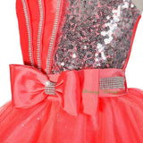 FG304 Girls' Sequin Diamond Party Pageant Dresses Flower Girl Tulle Dress Size 2-9