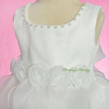 FG325 Ruffles Rosettes Flower Girl Dress Birthday Party Occasion Dress Size 12 Months - 5