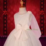 FG275 Girls' Beaded Satin Tulle Wedding Flower Girl Pageant Party Dresses Size 18 Months - 8