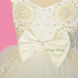 FG311 Girls' Beaded Embroidery Sequins Pageant Party Flower Girl Dresses Size 18 Months - 7