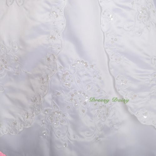 FG134J Beaded Embroideries Communion Special Occasion  Flower Girl Dresses Size 2-11